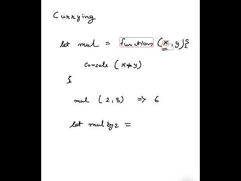 Currying in Javascript | JS Interview Questions