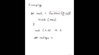 Currying in Javascript | JS Interview Questions