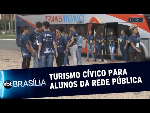 Turismo cívico para alunos da rede pública | SBT Brasília 16/12/2019