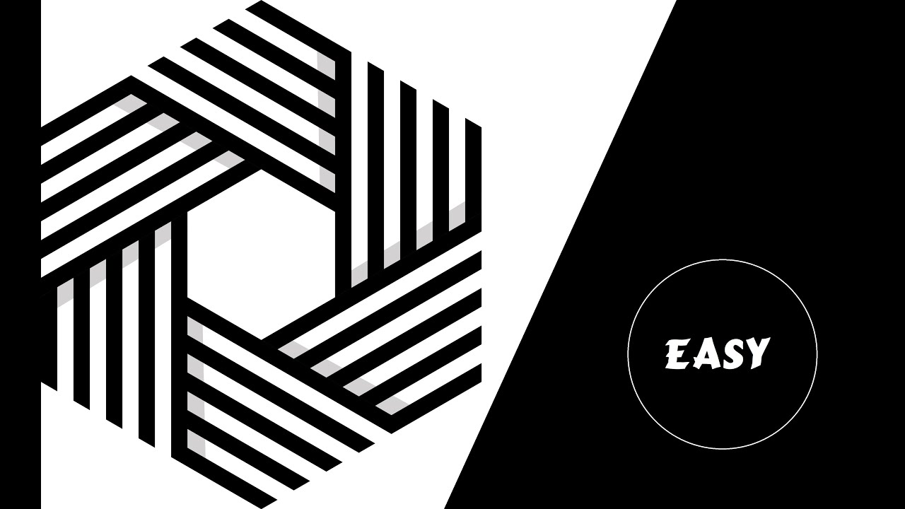 Hexagonal Logo Design in Adobe Illustrator CC - YouTube