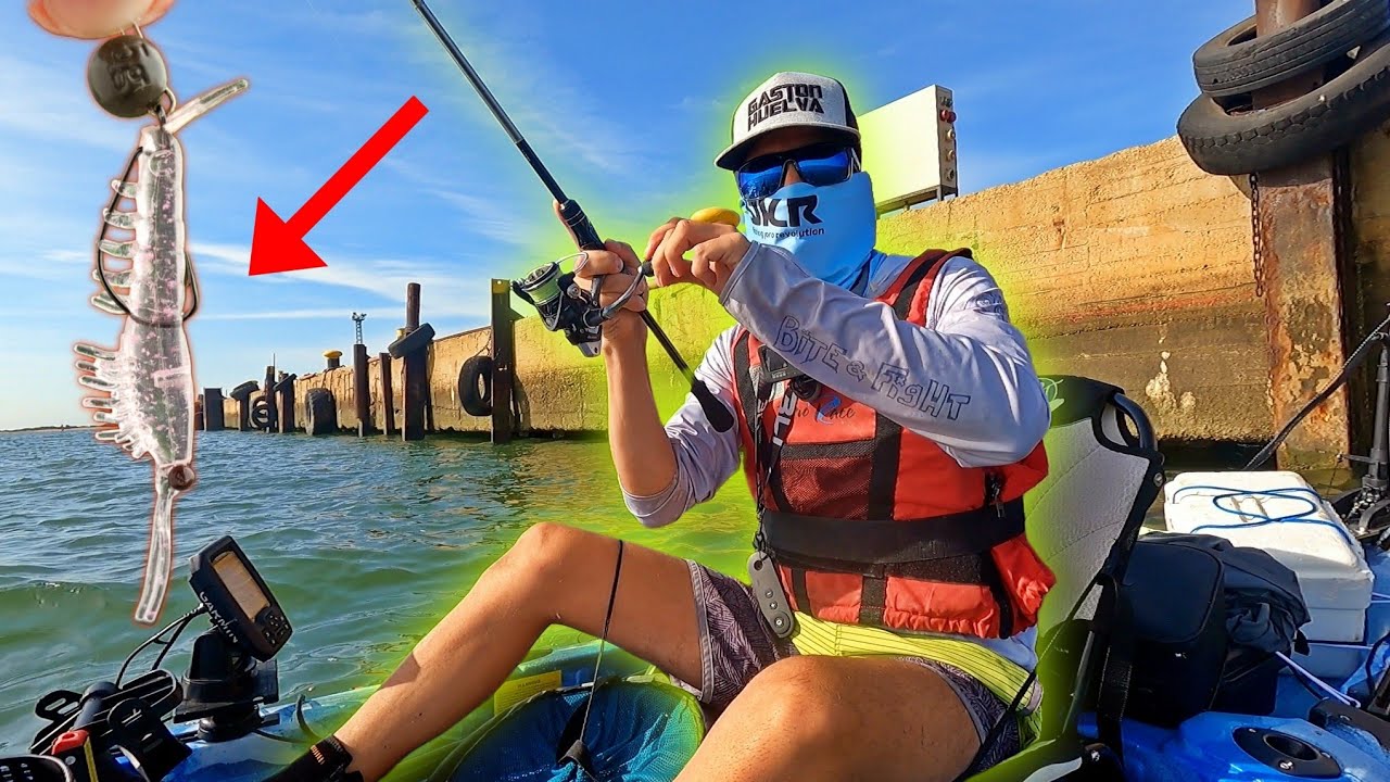¡CAMARÓN de VINILO en KAYAK! AMANECER a SPINNING y ROCKFISHING con los MEJORES SEÑUELOS