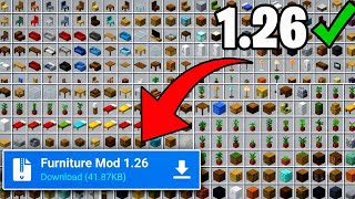 BEST FURNITURE MOD FOR MINECRAFT PE ( 1.26+ ) | FURNITURE ADD-ON MCPE | 2026 screenshot 5