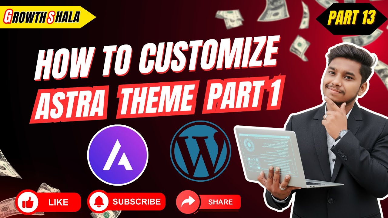 Astra Theme Customization Part 1 in WordPress | Step-by-Step tutorial ...