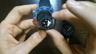 Mini compass for a watch - correct?