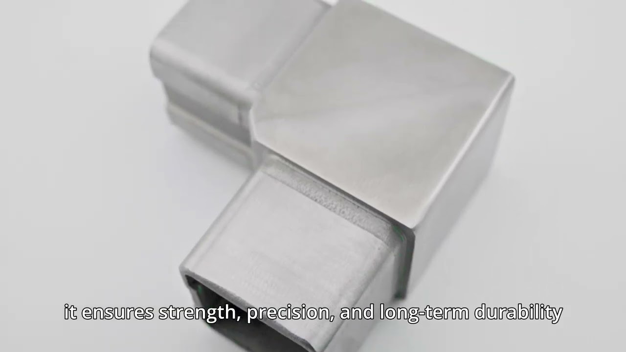 ALLWIN Stainless Steel Square Tube Connector Flush Elbow