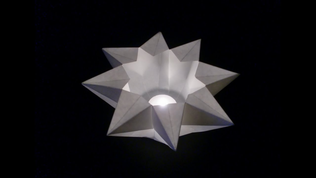Origami Teelichtstern Teacandle Star Faltanleitung Hddeutsch
