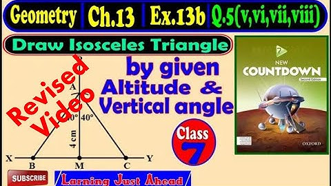 Ch.13 || Ex.13b || Q.5 || Parts (v,vi,vii,viii) || New Countdown 7 || 2nd Edition