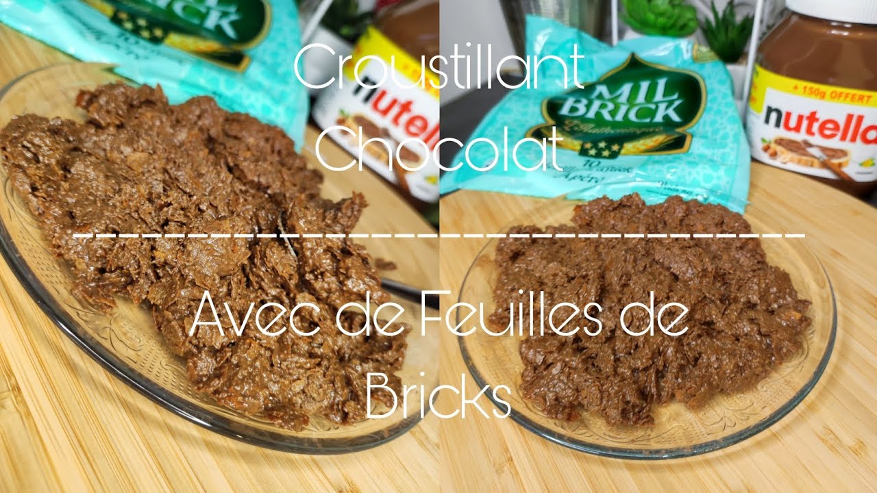 ✨Croustillant au Chocolat, Fait avec des Feuilles de Bricks. Recette de Base pour Pâtisserie Facile✨