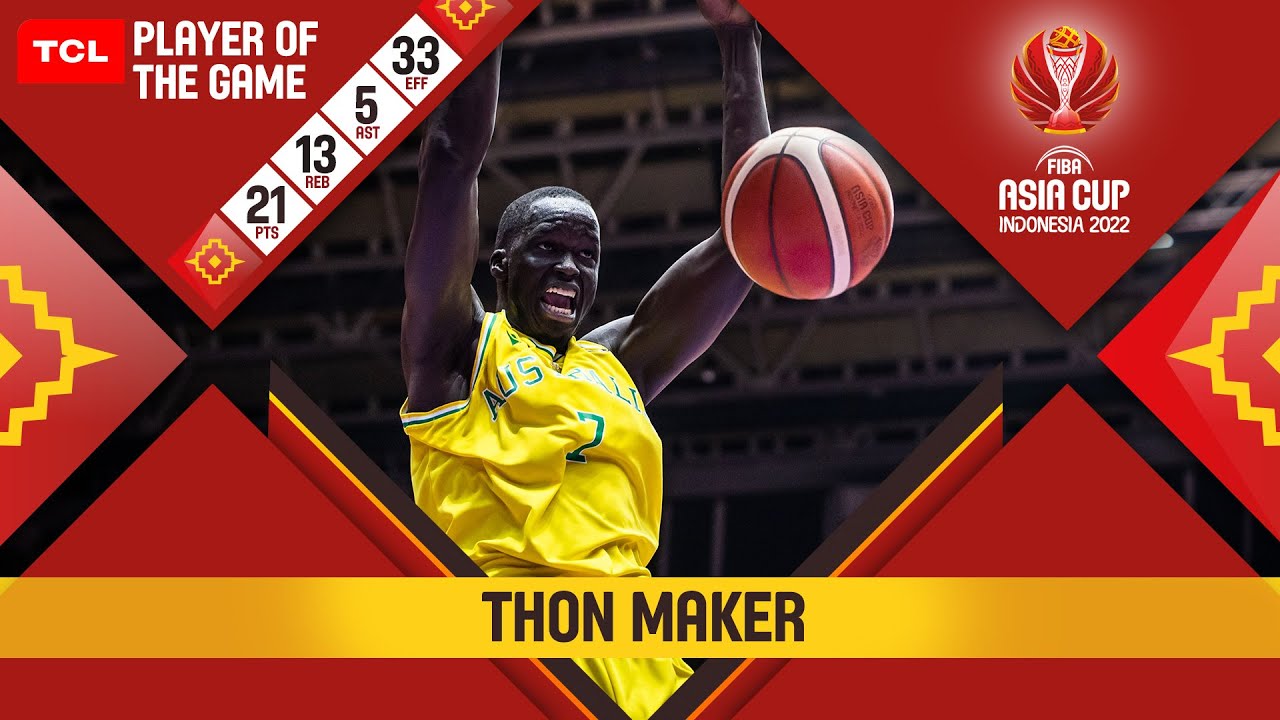 Thon Maker 🇦🇺 | TCL Player Of The Game | Australia - Japan