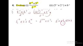 Evaluate i 1 348 52 ii 5 1 2 1 6 1