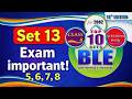 BLE Class 8 Set 13 question no 5,6,7,8 | Most Exam Important Questions 2082 🔥 | Focus for Exam