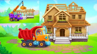 Learn About Construction with Wayne the Bulldozer Jake Skid Steer DAY WORK🇺🇲BUILD YOUR HOUSE FOR YOU