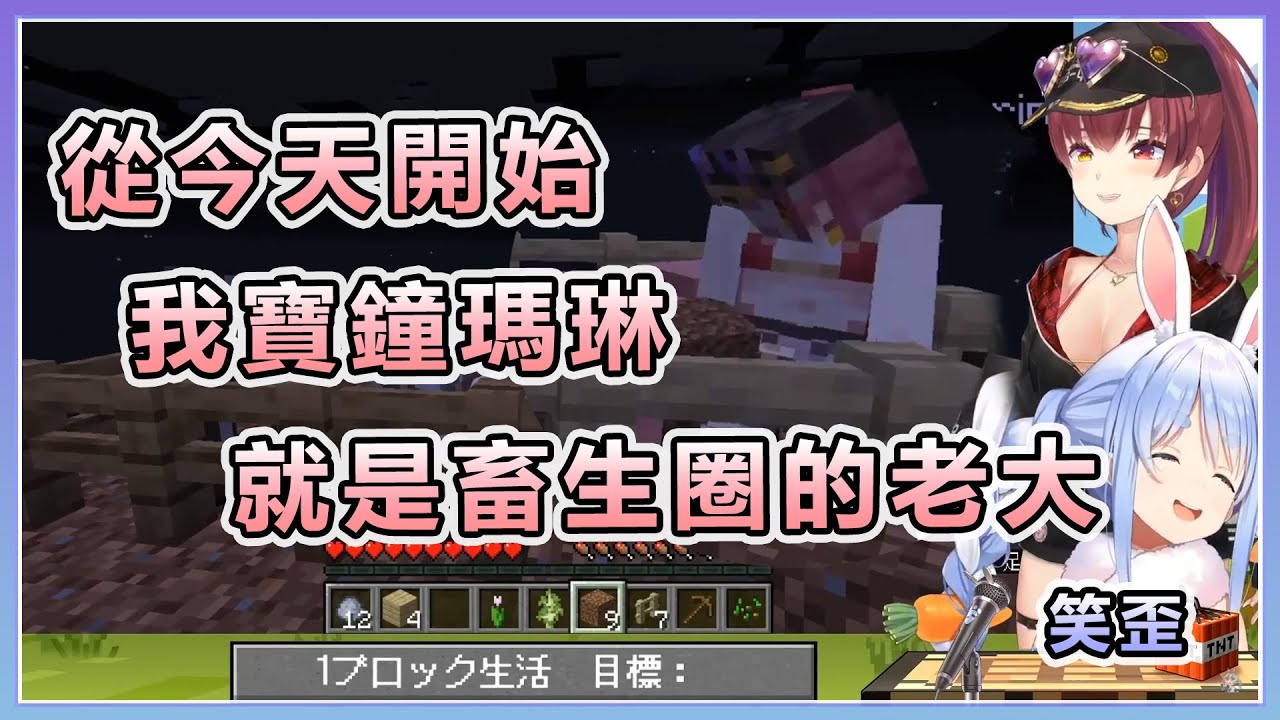 【兎田ぺこら/宝鐘マリン】從今天起我寶鐘瑪琳就是畜生圈的老大了!【Hololive中文】