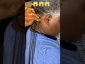 Watch how she braided her super short hair for the first time braids hair viral shorts