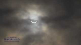 The Solar Eclipse 2015 from the University of Huddersfield - before the clouds came!