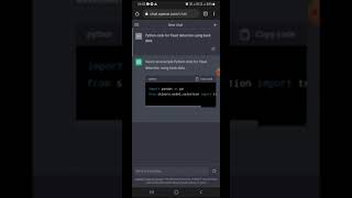 Python code for fraud detection using Chat GPT