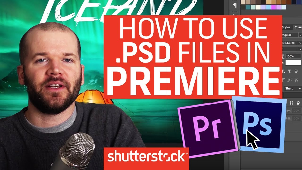Video Tutorial How To Bring A Photoshop File Into Premiere Pro