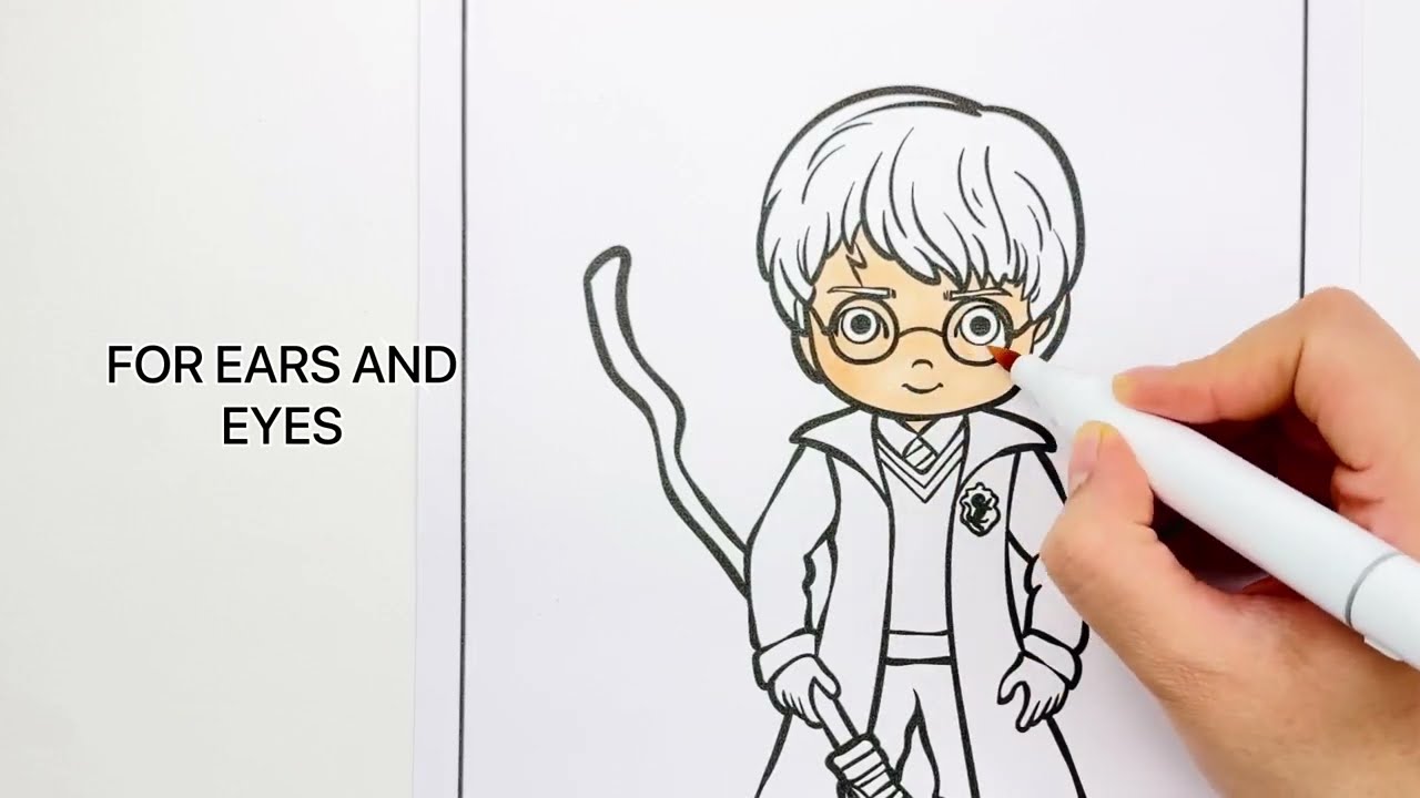 Coloring HARRY POTTER & FRIENDS,LOVE COLORING 