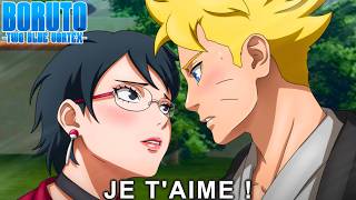 SARADA FINALLY REVEALS HER FEELINGS TO BORUTO IN TWO BLUE VORTEX CHAPTER 35! THE BIRTH OF SORUTO