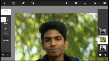 PS Touch ;; How To Change Background by Photoshop Touch Like DSLR