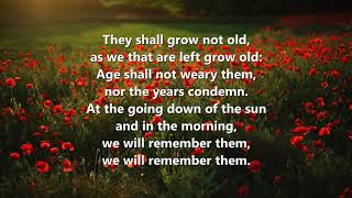 They shall grow not old - Jubilate