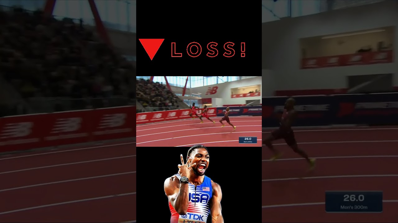 Jereem Richards SHOCKS super LIT Noah Lyles in the  300m championship at Indoor Grand Prix