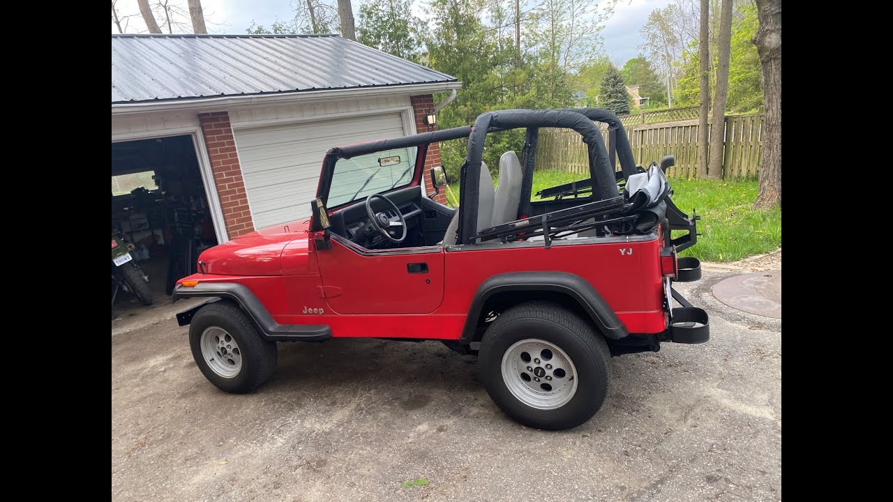 1995 Jeep YJ Wrangler restore ..almost done - YouTube