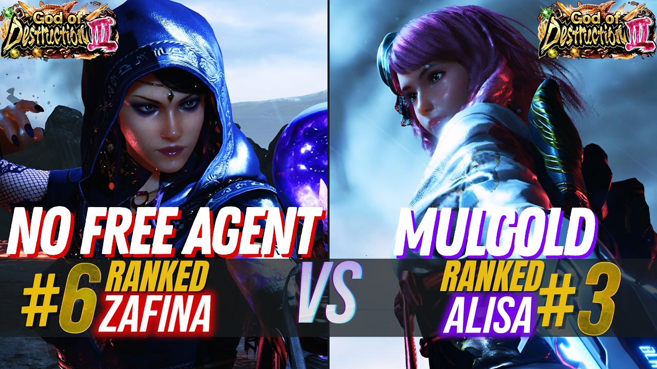 T8 ✪ NO FREE AGENT (#6 Ranked Zafina) 🆚 MULGOLD (#3 Ranked Alisa) ✪ Tekken 8 High Level Match