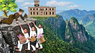 Thieves Jail Escape with Money Police Caught Hindi Kahani Moral Stories Funny Comedy Video