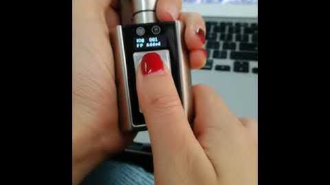 SBR00EBL01 - L6SBR Register the admin fingerprint - WE.LOCK