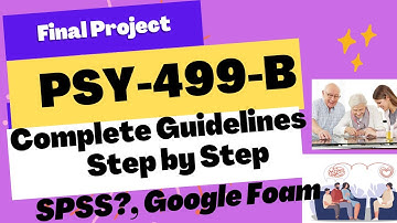 PSY499 B Final Project Assignment No 1 || Psy499-B Final Project Fall 2023 || VU Short Notes
