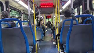 CTA On Board Riding 2008 New Flyer DE60LF Bus 4093 on Route 156 LaSalle to Union Station (Adams)