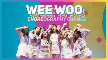 PRISTIN - WEE WOO Choreography Change | Comparison