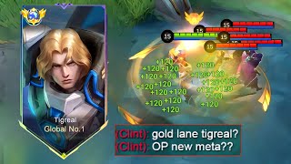 GLOBAL TIGREAL NEW DAMAGE HACK AND LIFESTEAL!! BRUTAL DAMAGE TOTALLY INSANE  Mobile Legends