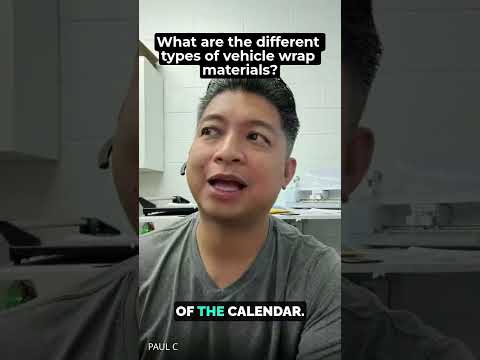 Types Of Vehicle Wrap Material
