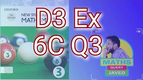 Q3 || Ex-6C || D3 || NSM || Coordinate Geometry || O