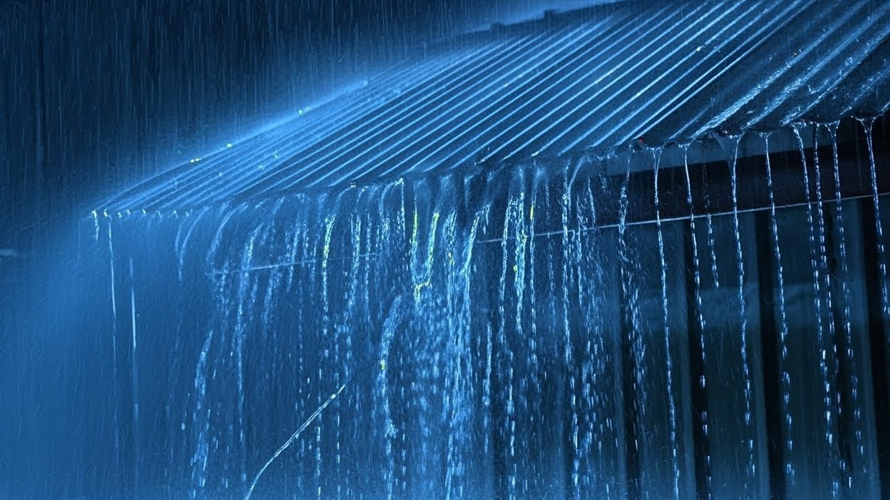 Deep Sleep Instantly With Heavy Rain On Roof & Thunder | Relaxing Rain Sounds For Sleep,Meditation