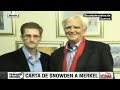 Snowden se ofrece para colaborar con Merkel