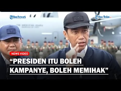 EKSPRESI PRABOWO SAAT Jokowi Tegaskan Presiden dan Menteri Boleh Kampanye : Boleh Memihak