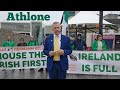 Irish freedom party candidates tell fg mep convention athlone to house the irish first