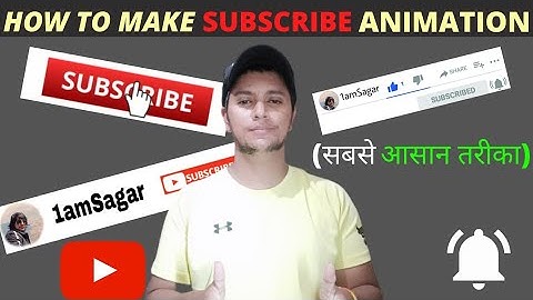 How To Make Subscribe Button Animation In Mobile | Subscribe Button Kaise Lagaye