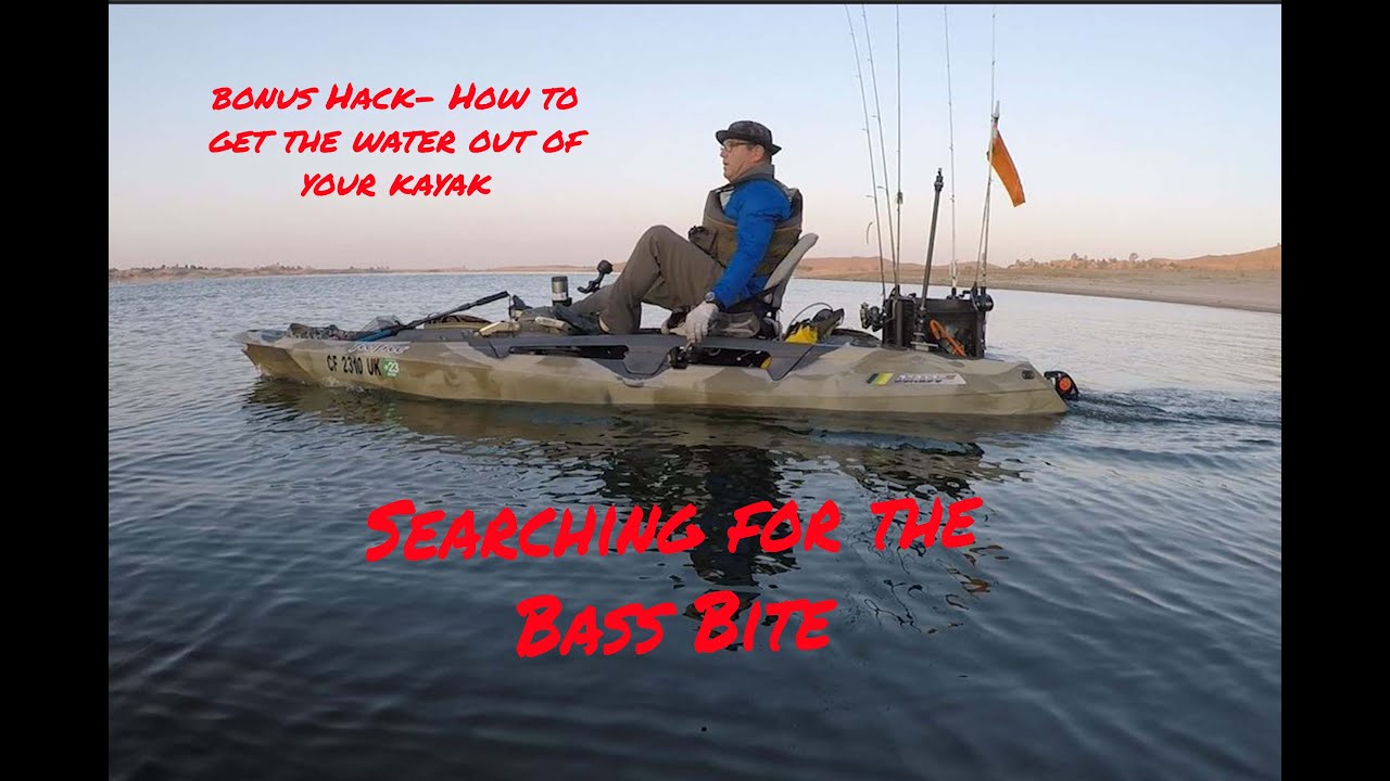 Kayak Bass Fishing Millerton Lake, Plus Water in the Hull Hack YouTube