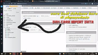 cara buat database baru dan import data di phpmyadmin Net Worth