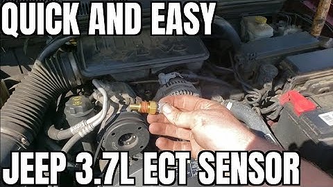 How to Replace Engine Coolant Temperature Sensor 05-10 Jeep Grand Cherokee p0117 P1296