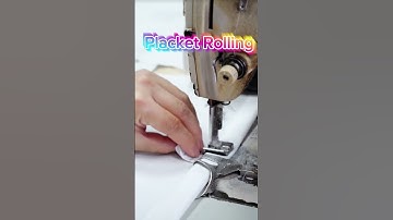 Button Placket Rolling By Folder with Label. | High Skill | #manufacturing #sewing #technology