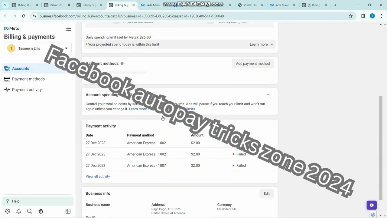 Facebook offers an automatic payment feature to streamline the billing process for advertisers.