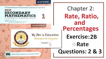 Exercise 2B Question 2 and 3 (Real-life problem) – Math Class 6 Army Public School (APS).