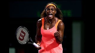 Serena Williams vs Simona Halep Miami 2015 Highlights