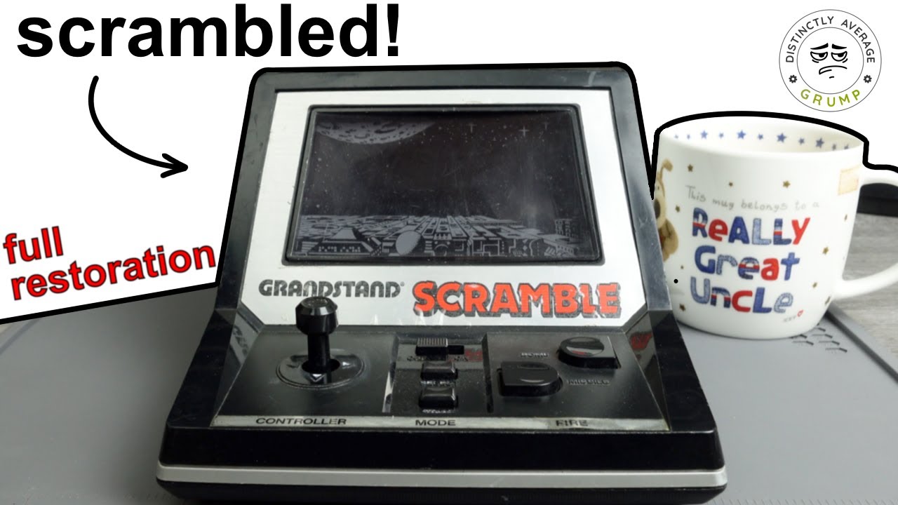 Grandstand SCRAMBLE video game - Restoration & Repair  + Airbrushing!