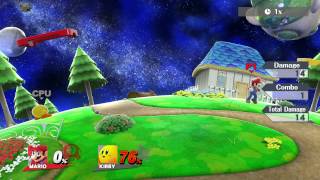 Super Smash Bros. Wii U - Super Mario Galaxy HD Test 60FPS